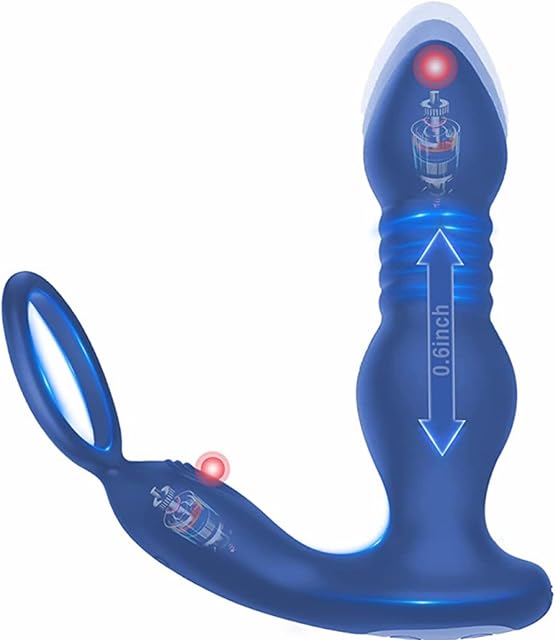 BEISAR Rotating Prostate Massage Anal Sex Toys for Men Adult Sex Toys Clitoral Vibrator Dildo Massage with 9 Rotating Vibrating