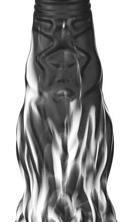 Black Monster Dildo, 10.8" Huge Realistic Dragon Dildos with Strong Suction Cups Flexible Liquid Silicone Anal Butt Plug Knotted Adult Sex Toy