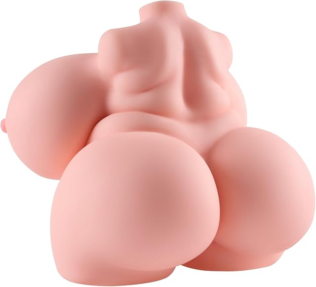 BBW Fat Adult Sex Doll with Big Ass Big Boobs Male Masturbator, 112lb Female Love Doll Male Sex Toy Pocket Pussy with Vagina & Anal Channels Sex Dolls with Masturbation