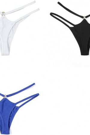 Women Cotton Panties Sexy G-String Thong Hollow Out Underwear Seamless Soft Intimates Knickers Lingerie