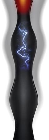 Anal Plug Male Sex Toys - Anal Beads Adult Toys with Estim Shock Heat Vibrating Butt Plug 50 Multiple Play Prostate Massager, 7.87'' Deep Plug Anal Dildos Stroker for Male Female Unisex