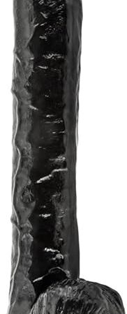 Eden Adult Sex Toys - 14 Inch Extra Long Big Black Dildo  2.5" Wide Monster Cock with Strong Suction Cup - Realistic Feel Penis for Deep Vaginal & Anal Play - Pleasure Toy for Women Men & Couples