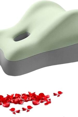 Couples Butt Cushion, Low-Profile Design Couples Pillow for Intimacy, Recovers After Impact, Provides Intimacy Support, Ideal for Sitting and Lying (Dark Gray) Green
