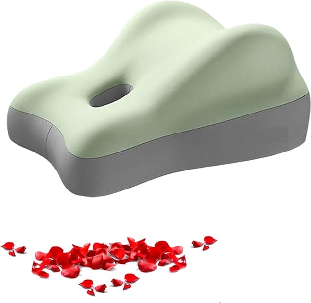 Couples Butt Cushion, Low-Profile Design Couples Pillow for Intimacy, Recovers After Impact, Provides Intimacy Support, Ideal for Sitting and Lying (Dark Gray) Green
