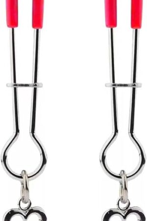 Body Clamps for Women Stainless Steel Heart Pendant Adjustable Body Clamps Clip Non-Piercing Body Jewelry