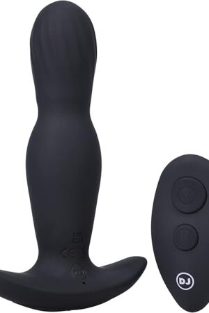 Doc Johnson A-Play - Expander - Rechargeable Inflataing Silicone Anal Plug with Remote, Black