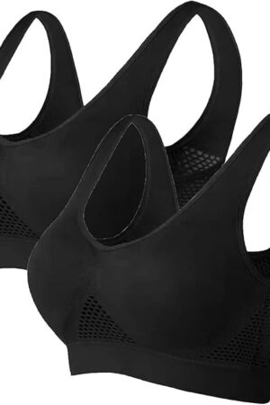 Woman's Wireless Sports Bra Gathered Together Large Size Daily Bra Breathable No Rims Bra Multipacks 2PC-5PC