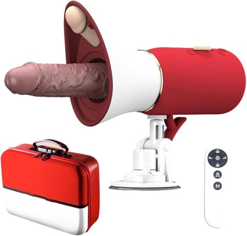 Chengang Thrusting Automatic Sex Machine, Thrusting Dildo 7 Thrusting & 7 Vibration Modes G-spot Vibrator Stimulation, Dildo Suction Cup Sex Toys Machines Devices for Women