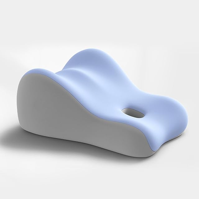 Couples Butt Cushion for Pregnant Women Furniture Pillow Wedge Pillowcase Suitable for Home Use, Ideal for Sitting and Lying, Foam Pillow Modern and Simple Style - Blue