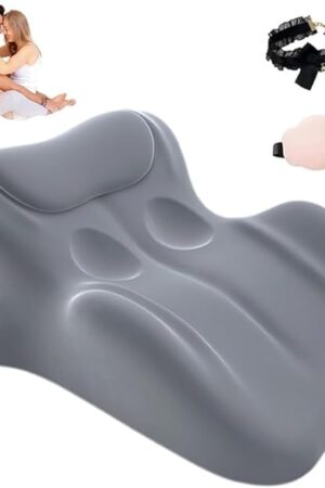 Chiro Monk Couple Pillow, Sweet Spot Pillow, 27? Angle Perfect Position, Sweet Surrender Couples Pillows, Sex Pillowcase Wedge Pillows for Doggy, Butt Cushion for Couples(Gray)