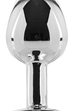 Adam & Eve Pink Gem Anal Plug Small Silver