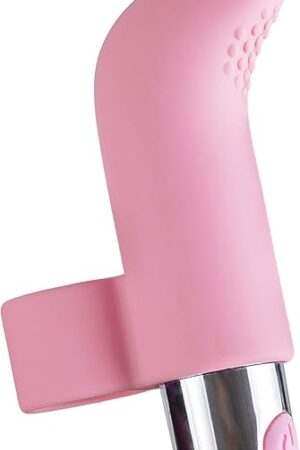 Adam and Eve 10 Function Silicone Rechargeable Finger Vibrator, 10 Speed Adjustable Stimulator, Insertable Bullet Sex Toy for Women, Waterproof Powerful Vibrations, Compact 339 Inch Design