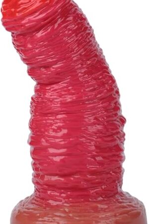 7.48in Anal Dildo Prolapse Silicone Anal Sex Toys for Women Men Couples, Gay Sex Toys, Prostate Massager Adult Sex Toys & Games,Blood-red Prolapse for Those who Prefer Maximum Realism(S)