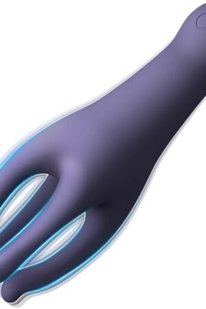 Women Clit Nipple Clamps Breast Glans Earlobe Massage Vibrator, Reduced Men Penis Sensitivity Humanoid Finger Vibrator for Self-Pleasure and Stimulation Waterproof USB Rechargeable 10 Vibration Modes