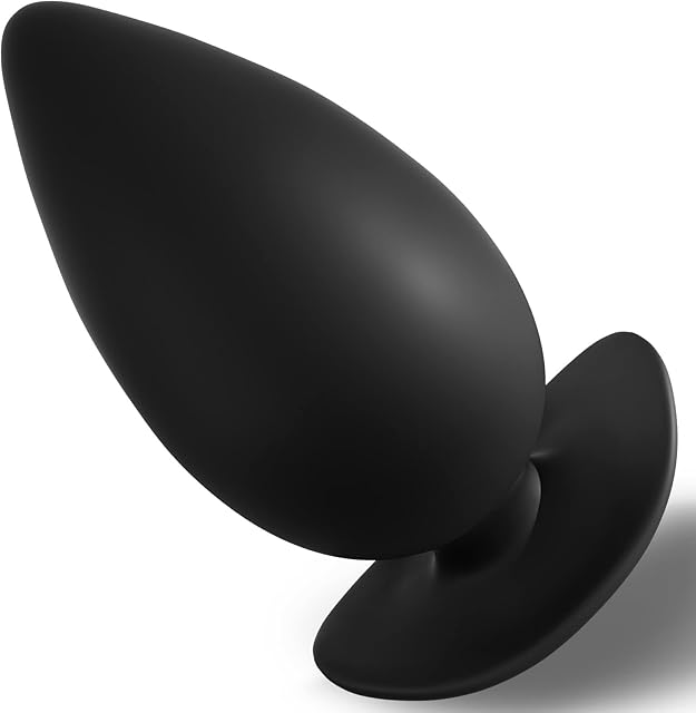 Anal Plug Butt Plug with Safe Curved Base Prostate Massager Dilator Sex Toy for Men Women Masturbation (XL)