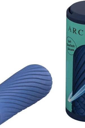 Arcwave Ghost Male Masturbator Adult Toys for Him | Resuable Textured Men's Stroker | Silicone Penis Sleeve for Men | Adult Male Sex Toys for Couples | Penis Cup for Sex Doll Oral Stimulation | Blue