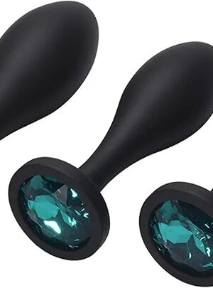 Anal Butt Plug 3 Size Anal Plug Silicagel Crystal Anal Plug Removable Butt Plug Masturbator Anal Sex Toys Sex Machiner Anal Plug