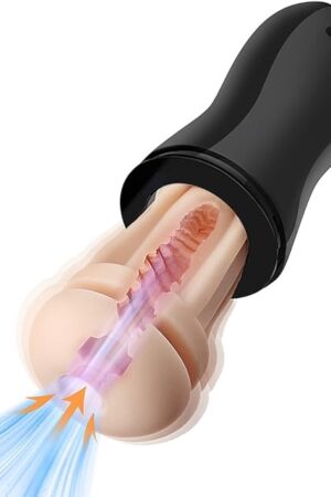 Automatic Male Masturbator Pocket Pussy Masturbation Cup with 7 Sucking & 12 Vibrating Modes Men's Stroker Realistic Vagina Detachable Sex Toys for Men and Couples