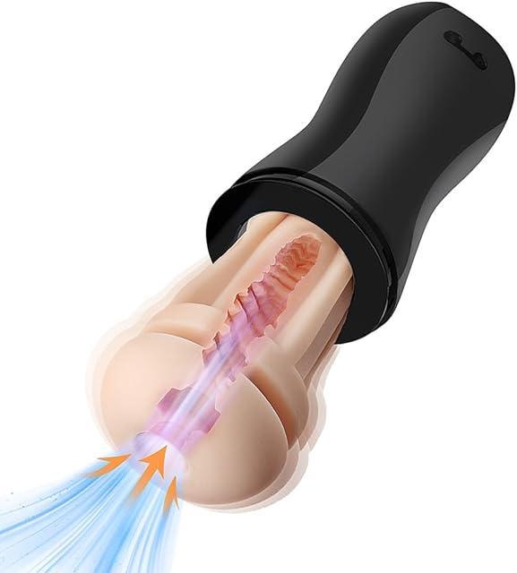 Automatic Male Masturbator Pocket Pussy Masturbation Cup with 7 Sucking & 12 Vibrating Modes Men's Stroker Realistic Vagina Detachable Sex Toys for Men and Couples