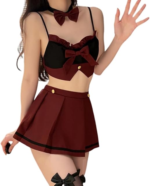 Women's cosplay student underwear Japanese JK anime cute pleated skirt sexy school uniform