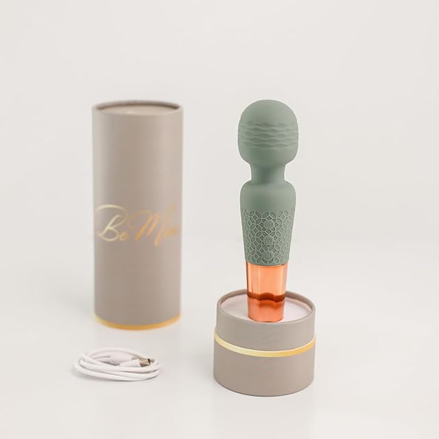 BE MINE Pleasure Wand Vibrator USB-C, Sextoy, Woman Sex Toys, Clitoral Vibrator, Best Sex Toys, Sex Toys for Woman, Vibrators, Sex Toy Woman, Sexual Stimulation Device for Women (Calm Green)