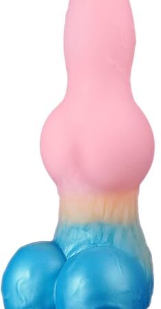 965" Monster Dildo Dragon Fantasy Dildo Dog Knot Dildo, Big Animal Dildo Giant Wolf Dildo with Strong Suction Cup, Massive Dildo Silicone Anal Dildo for G&P Spot Stimulation, Adult Toys for Women Men