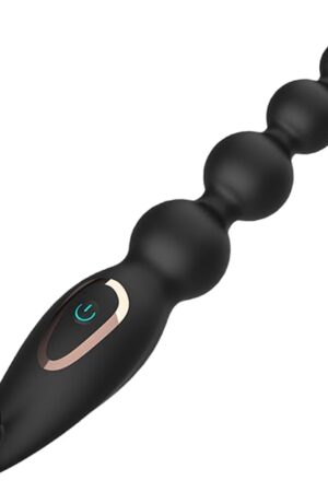 Anal Plug Anal Beads Vibrating Beads Butt Plug Prostate Massager Anal Vibrator with Adjustable Vibration Modes Sex Toy for Beginner