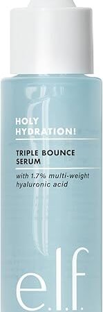 e.l.f. SKIN Holy Hydration! Triple Bounce Serum, 1.7% Hyaluronic Acid Serum For Plump, Bouncy Skin, Great For Hydrating Dry Skin