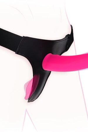 Vibrating Strap on Dildo - Strap on Harness Dildo Vibrator Sex Toys, Adjustable Elastic Waist Strapless Dildos Lesbian Sex Toys, Remote Control G Spot Wearable Vibrators Women Couples Adult Toys