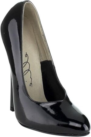 Fetish Heel Pump in Purple by Ellie Shoes