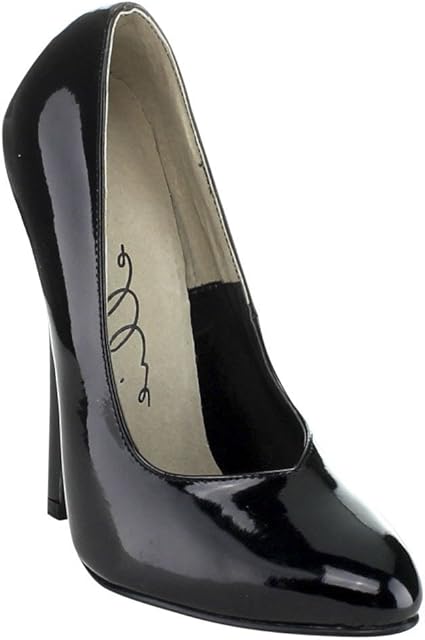 Fetish Heel Pump in Purple by Ellie Shoes