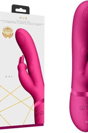 Vive May DualPulseWaveRabbitVibrator Pnk VIVE045PNK