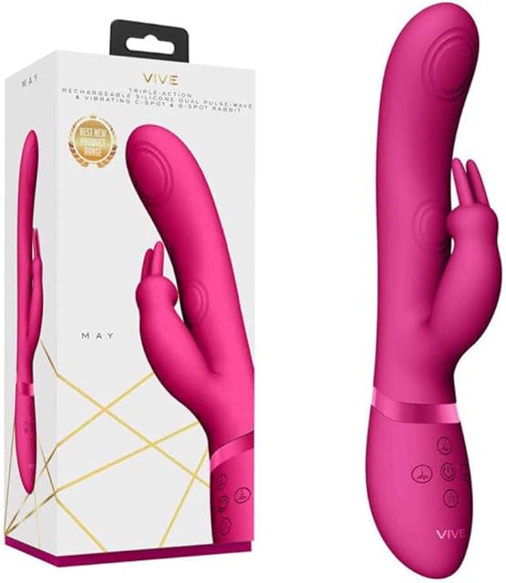 Vive May DualPulseWaveRabbitVibrator Pnk VIVE045PNK