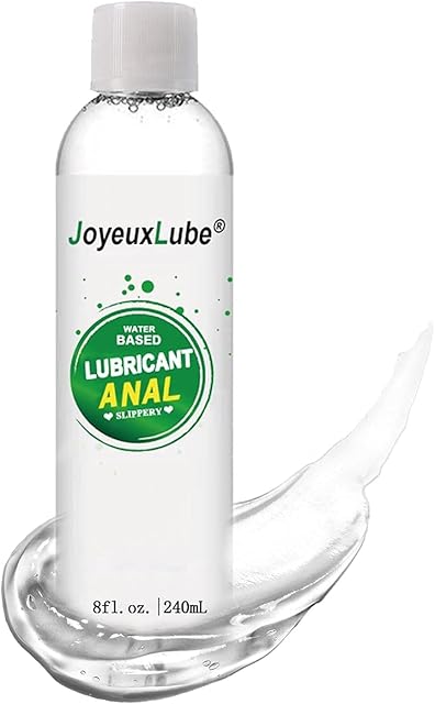 Water-Based Anal Lube 8floz Desensitizing Anal Lubricant Long Lasting Smooth Slippery for Men Women Couples with Discreet Package