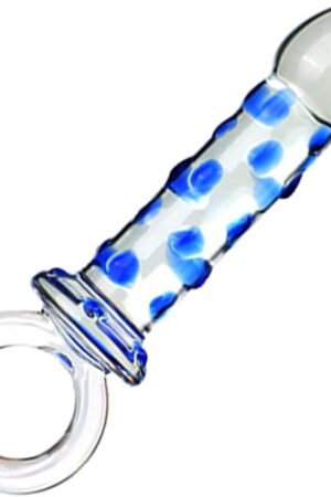 Anal Butt Plug Glass Anal Trainer with Big O Ring Crystal Pleasure Wand Sex Toy,G-Spot Pleasure Wand Glass Dildo Expander Crystal Anal Plug Anal Masturbator Sex Toy for Men Women(Style 3)