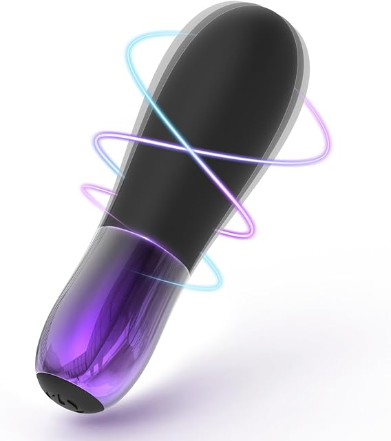 Bullet Vibrator Female Sex Toys for Women, 10 Vibration Modes Mini Vibrators Vibrater Sex Toy, Lipstick Vibrator Adult Toys Sexual Pleasure Tools for Women for G Spot Anal Clitoris Nipple (Black)