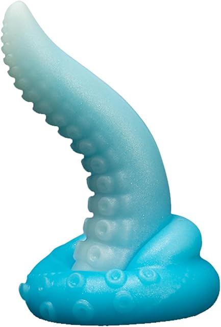 Glow in The Dark Octopus Dildo with Strong Suction Cup, Realistic Monster Dildo, Dildo G Spot Giant Fantasy Dildo Silicone Adult Sex Toy Flexible Hands Free Play for Women Men & Couple