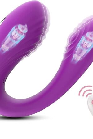 Clitorals Stimulator for Women, G-Spot Vibrator Dildo with Pulsating Tapping for Clit Stimulation, Sex Toys Waterproof with 5 Vibration Modes, Adult Sex Toys for Women Pleasure (Purple)