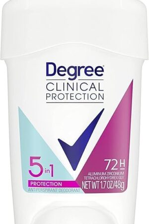 Degree Clinical Protection Antiperspirant Deodorant 72-Hour Sweat & Odor Protection 5-in-1 Antiperspirant for Women 17 oz