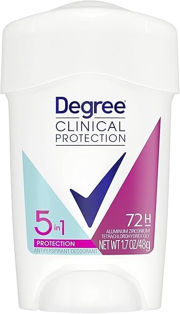 Degree Clinical Protection Antiperspirant Deodorant 72-Hour Sweat & Odor Protection 5-in-1 Antiperspirant for Women 17 oz
