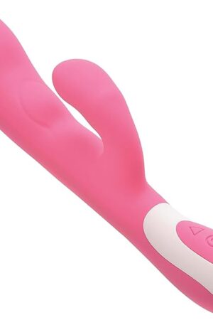 Adam & Eve Warming Rabbit G Spot Vibrator, Rechargeable Heated Dual Motor Clitoral and G Spot Stimulator, Waterproof Silicone Rabbit Vibrator with 25 Vibration Combos for Women and Couples