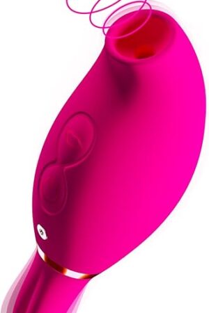 Vibrator Wand Adult Sex Toys -2IN1 Clit Sucker G Spot Vibrators,Sex Novelties Clitoral Stimulator with 10 Vibrating Modes Female Mini Vibrator Sucking Rose Sex Toy for Women Couples Sexual Pleasure