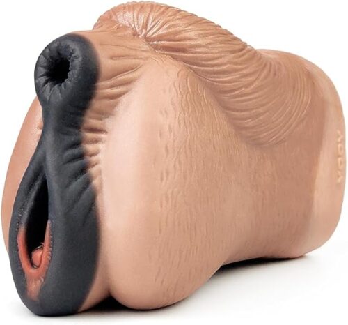 YOCY Soft Flexible Lifelike 2 in 1 Fantasy Silicone Men Stroker Male Masturbator for Man Couple with Two Realistic Textured Internal Dual Tunnels Portable Use Waterproof