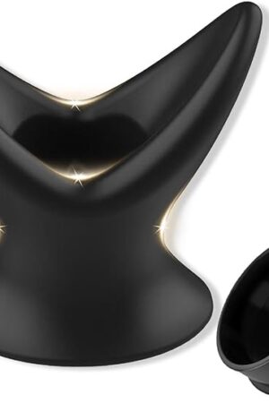 Hollow Anal Plugs for Couples Anal Dilator Silicone Vaginal Stretcher for Female Speculum Peeking for Enema Dialator Anus Adult Sex Toys (L)