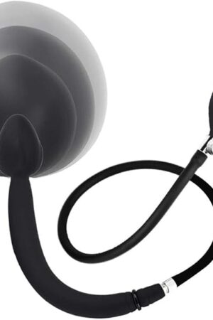 Inflatable Silicone Anal Plug Built in Metal Ball Dog Puppy Tail Butt Expand Trainer Waterproof SM Anus Sex Toy Detachable Backdoor Stimulator Perineum Massager for Women, Men and Couples