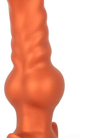 846" Anal Plug Butt Plug Anal Toys Adult Sex Toys Anal Trainer, Silicone Dildo Prostate Massager Knotted Dildo, Adult Sex Toys & Games for Women Men Couples, Golden
