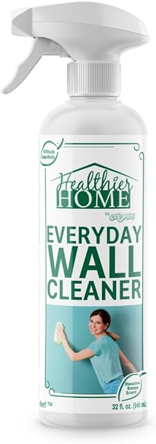CHOMP! Painted Wall Cleaner Spray: Healthier Home 5-Minute CleanWalls 4-in-1 Multipurpose, Ceiling and Baseboard Cleaning - Dirt, Dust, Odor and Stain Remover - 32 Oz (Meadow Breeze)&&