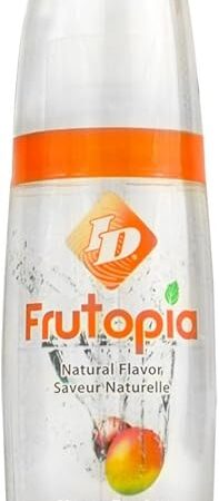 ID Lubricants Frutopia Personal Lubricant - Passion Flavored, Water Based Lube, Mango, 3.4 Fl Oz