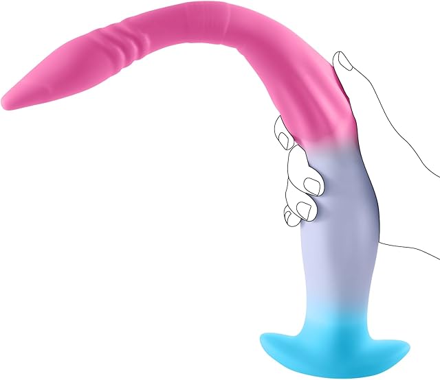 16'' Super Long Anal Plug Prostate Toy, Silicone Butt Plug Soft Anal Sex Toy Prostate Massager, Wearable Fantasy Toy Monster Dildo Gay Sex Toys Anal Trainer for Men Women Couple Deepest Sex