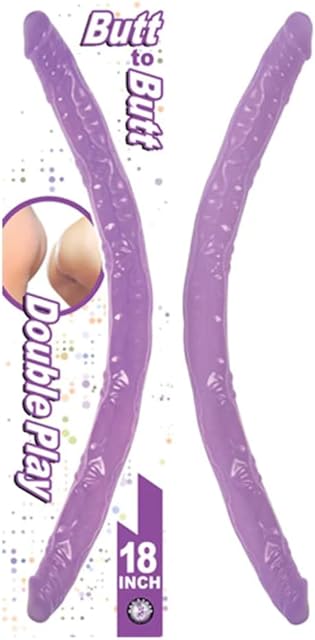 Butt to Butt Double Play Dildo, Lavender